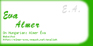 eva almer business card